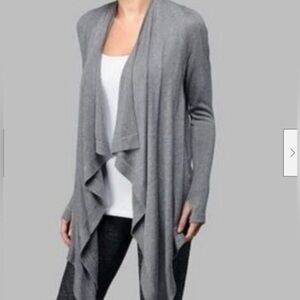 Lululemon Express Yourself Wrap Gray Cardigan Size 8 Cashmere